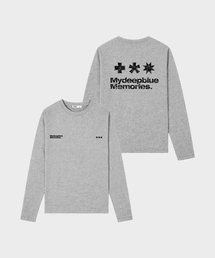 (W/M) CRACK SYMBOL LONG SLEEVE(GRAY)