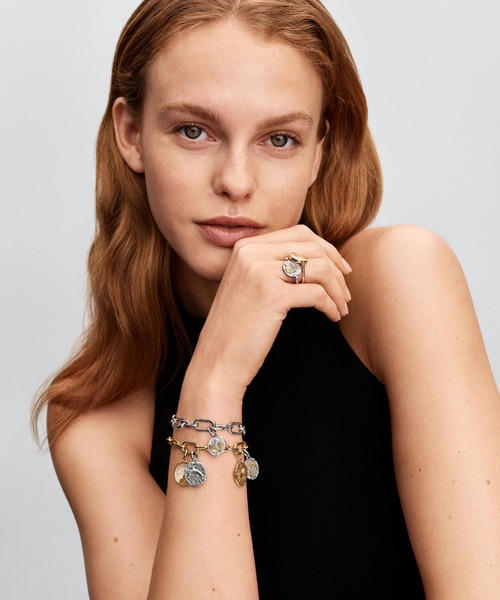 PANDORA（パンドラ）の「ローズ リバーシブル メダリオン リング（リング・レディース・シルバー×ゴールド・56/54/52/50/48/60/58）」の9枚目の写真