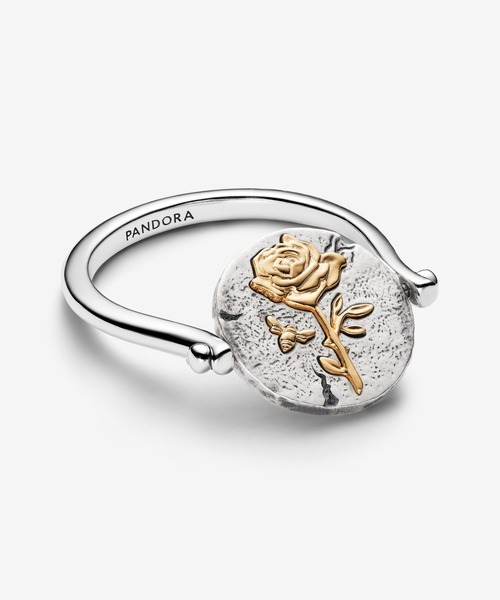 PANDORA（パンドラ）の「ローズ リバーシブル メダリオン リング（リング・レディース・シルバー×ゴールド・56/54/52/50/48/60/58）」の2枚目の写真