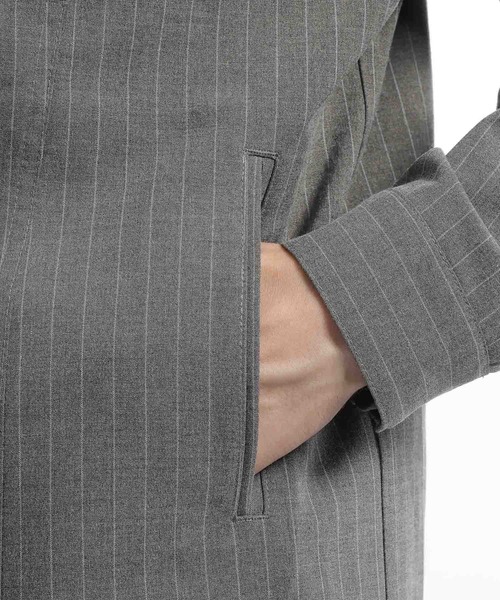 HARE（ハレ）の「【合成皮革】エリレザーファイヤーマンバックルカイキンシャツ(HARE)（シャツ/ブラウス・メンズ・グリーン/グレー系その他/ブラック・FREE）」の15枚目の写真