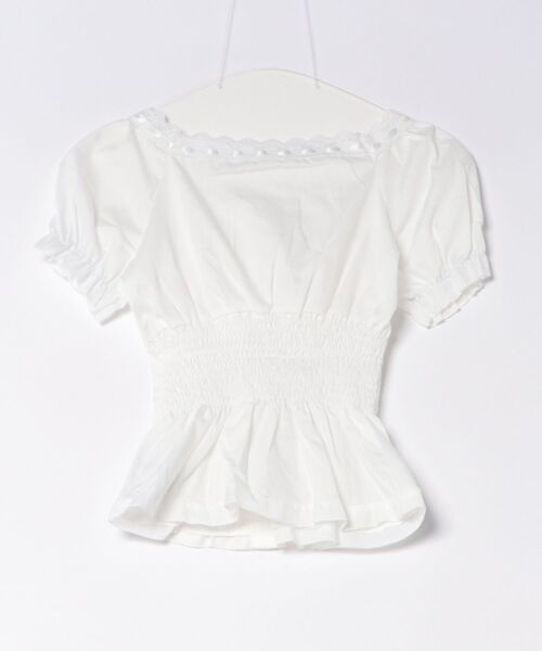 almo(アルモ)の「【TUNE】フリルネックカットソー(Tシャツ/カットソー・レディース・ホワイト・FREE)」の5枚目の写真