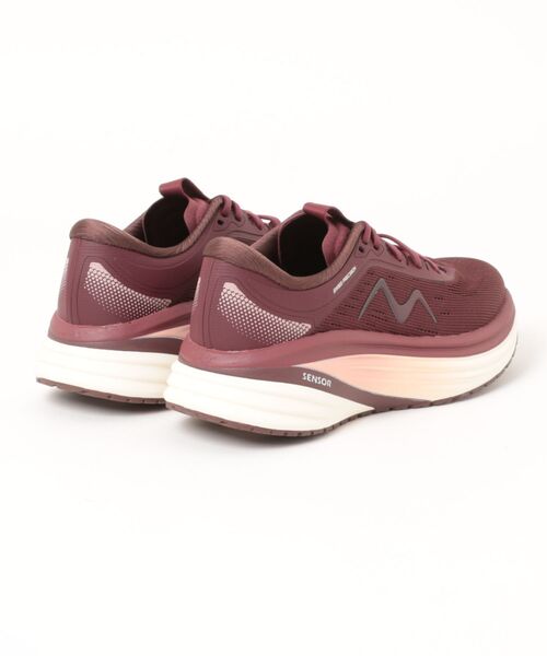 ASBee（アスビー）の「M-3000-2 LACEUP W（スニーカー・レディース・ブラック/バーガンディー・25.0cm/24.0cm/23.5cm/24.5cm/23.0cm/22.5cm）」の3枚目の写真