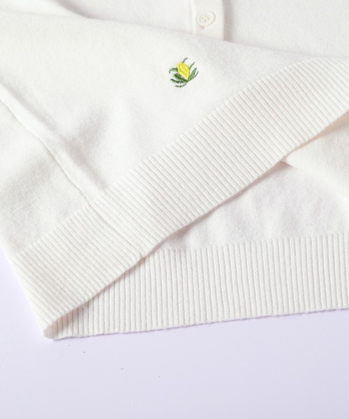AMELY(エミリー)の「小花柄 刺繍 ニットカーディガン/羽織り/ベーシック(カーディガン/ボレロ・レディース・グレー/ブラック/アイボリー・フリー)」の21枚目の写真