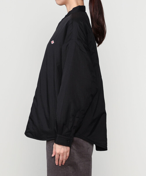 DANTON(ダントン)の「DANTON | インサレーション シャツジャケット WOMEN(ナイロンジャケット・レディース・ブラック/チャコール・36)」の15枚目の写真