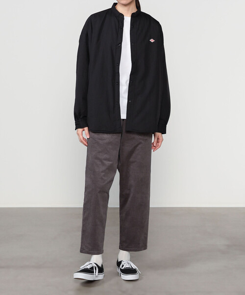 DANTON(ダントン)の「DANTON | インサレーション シャツジャケット WOMEN(ナイロンジャケット・レディース・ブラック/チャコール・36)」の19枚目の写真