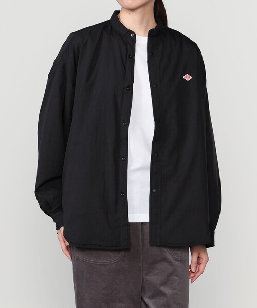 DANTON(ダントン)の「DANTON | インサレーション シャツジャケット WOMEN(ナイロンジャケット・レディース・ブラック/チャコール・36)」の2枚目の写真