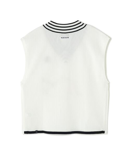 PEARLY GATES(パーリーゲイツ)の「14GWJQ針抜きVネックニットベスト (MENS)(ニット/セーター・メンズ・ダークブルー/ホワイト/ネイビー・MEDIUM/LARGE/X-LARGE)」の16枚目の写真