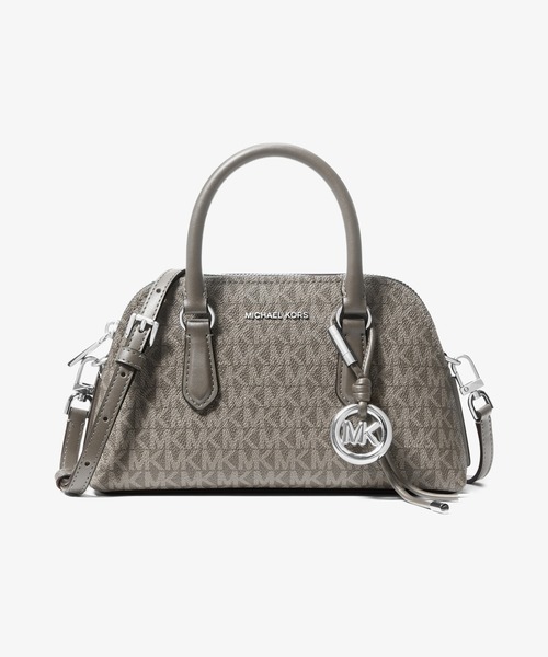 MICHAEL KORS(マイケルコース)の「SHAYE ドーム クロスボディ スモール - MKシグネチャー(ショルダーバッグ・レディース・ヘザーグレー・FREE)」の1枚目の写真