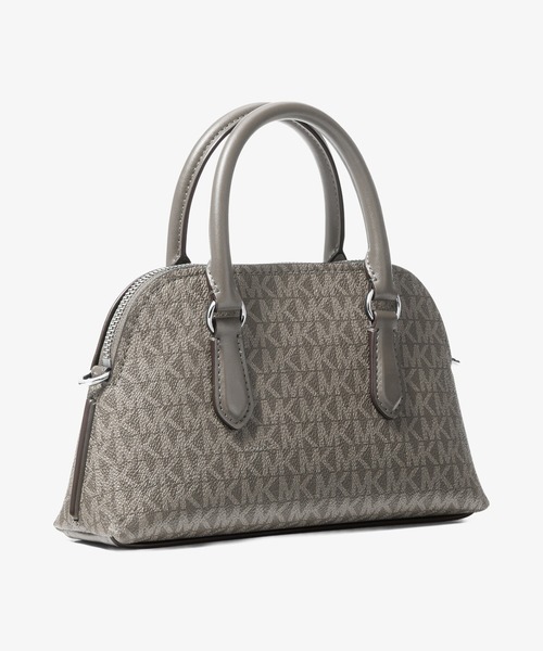 MICHAEL KORS(マイケルコース)の「SHAYE ドーム クロスボディ スモール - MKシグネチャー(ショルダーバッグ・レディース・ヘザーグレー・FREE)」の4枚目の写真