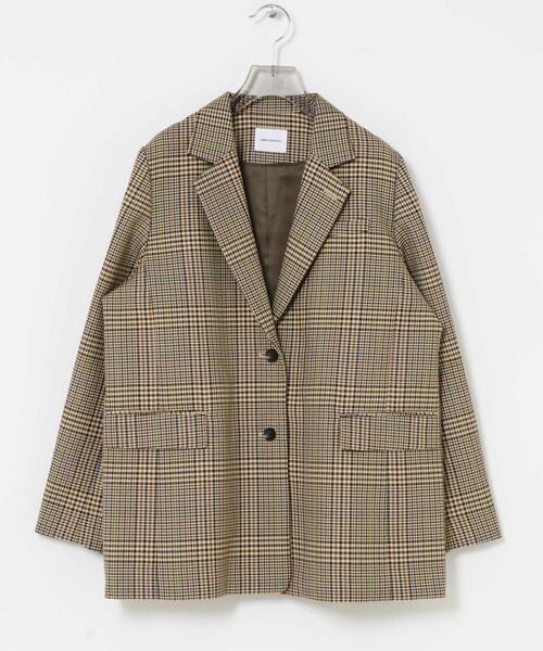 URBAN RESEARCH(アーバンリサーチ)の「TWチェックテーラードジャケット(その他アウター・レディース・ベージュ系その他/ブラウン系その他・FREE)」の8枚目の写真