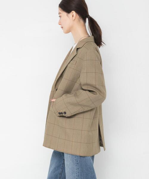 URBAN RESEARCH(アーバンリサーチ)の「TWチェックテーラードジャケット(その他アウター・レディース・ベージュ系その他/ブラウン系その他・FREE)」の15枚目の写真
