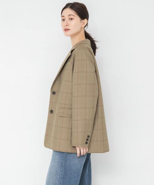 URBAN RESEARCH(アーバンリサーチ)の「TWチェックテーラードジャケット(その他アウター・レディース・ベージュ系その他/ブラウン系その他・FREE)」の17枚目の写真