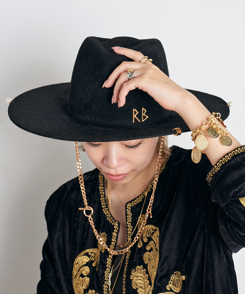Ruslan Baginskiy/ラスラン・バジンスキー】Chain Strap Fedora HAT