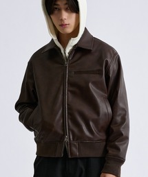 sedacle（セダクル）の「Double Zip-Like Leather Blouson／ダブルジップライクレザーブルゾン（ブルゾン）」