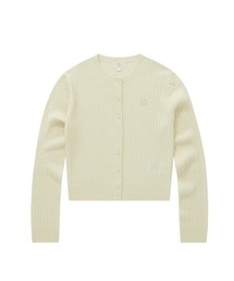 WOMEN CLOVER HEART CABLE CARDIGAN