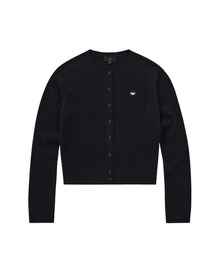 WOMEN CLOVER HEART CABLE CARDIGAN