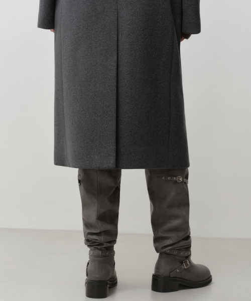 MUSINSA STANDARD WOMAN(ムシンサスタンダードウーマン)の「レディースカシミアブレンドダブルチェスターロングコート【ミディアムグレー】(チェスターコート・レディース・その他・SMALL/MEDIUM/LARGE/X-SMALL)」の7枚目の写真