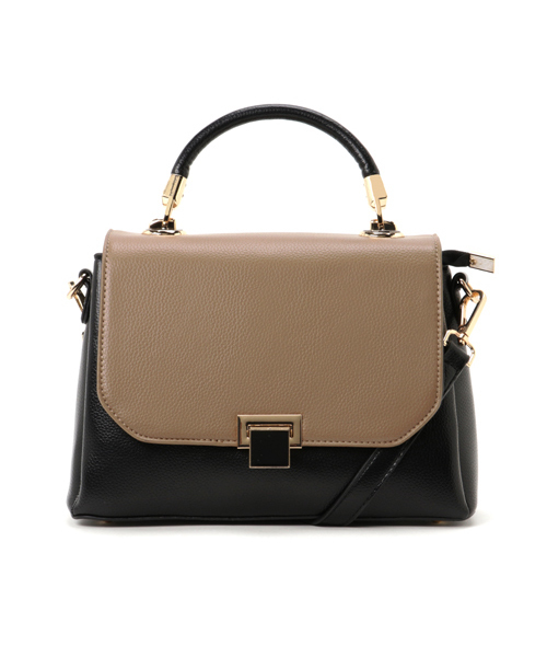 PLAIN CLOTHING（プレーンクロージング）の「ワンハンドルフラップハンドバッグ【PLAIN CLOTHING】（ショルダーバッグ・レディース・ブラック/ベージュ系その他/グレー・FREE）」の19枚目の写真