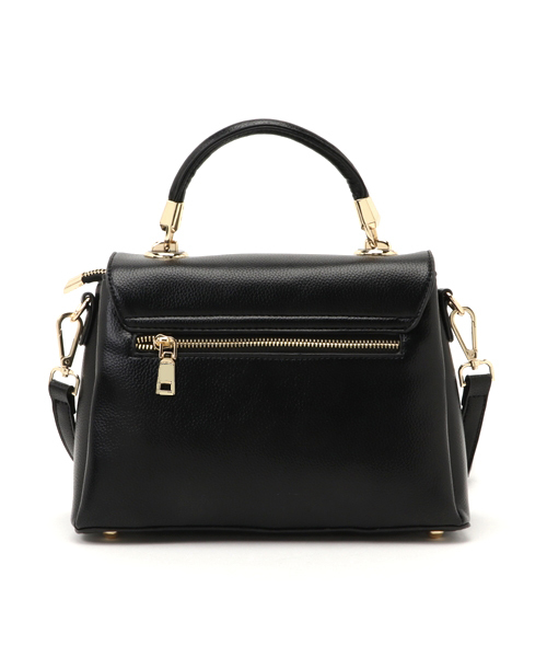 PLAIN CLOTHING（プレーンクロージング）の「ワンハンドルフラップハンドバッグ【PLAIN CLOTHING】（ショルダーバッグ・レディース・ブラック/ベージュ系その他/グレー・FREE）」の8枚目の写真