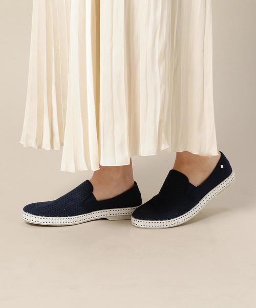 Rivieras（リビエラ）の「＜Rivieras＞Classic メッシュスリッポン ◆（スリッポン・レディース・ホワイト/ネイビー・39/37/38/36）」の3枚目の写真