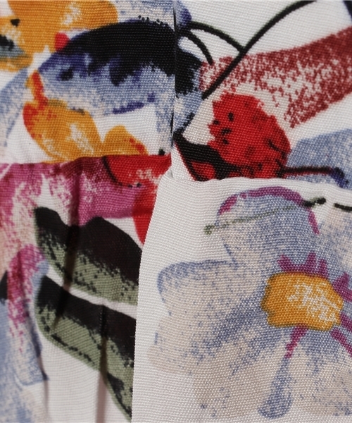 Re:EDIT（リエディ）の「[レイヤードスタイルに欠かせない]ヴィンテージ花柄フレアキャミソールビスチェトップス/キャミソール[リエディ]（キャミソール・レディース・ホワイト/グリーン・MEDIUM）」の7枚目の写真