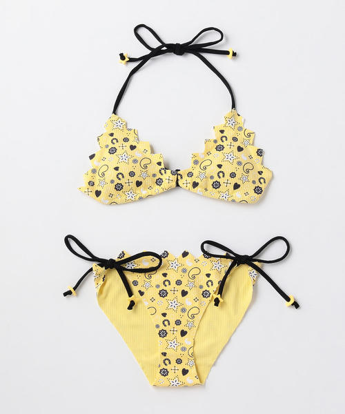 Marysia Swim(マリシアスイム)の「<Marysia swim(マリシアスイム)>BROADWAY トライアングル ビキニ ◆(水着・レディース・ブラック/イエロー・SMALL/X-SMALL)」の1枚目の写真