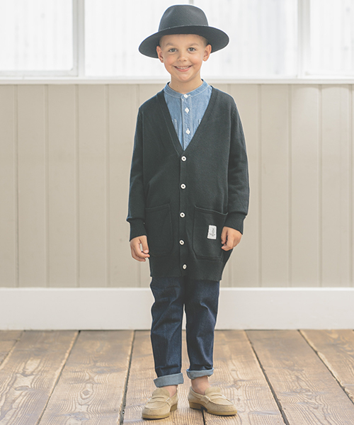 Smoothy(スムージー)の「mp5421-SMOOTHY Stretch Sarrouel Denim Pants For Kid(デニムパンツ・キッズ・インディゴブルー・110/130/100/120)」の4枚目の写真