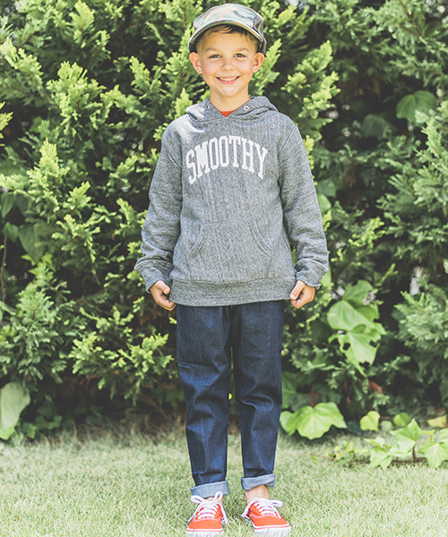 Smoothy(スムージー)の「mp5421-SMOOTHY Stretch Sarrouel Denim Pants For Kid(デニムパンツ・キッズ・インディゴブルー・110/130/100/120)」の5枚目の写真