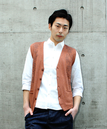 STUDIOUS ジャガードニットベスト∵ ☆FINAL SALE☆