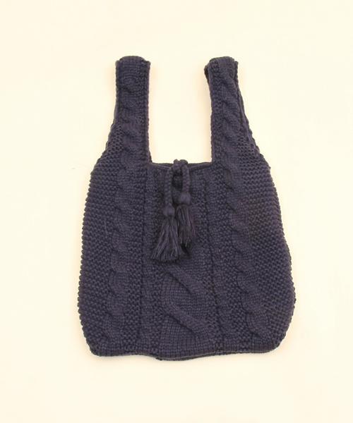 coen(コーエン)の「【Market】ニットマルシェトートバッグ(トートバッグ・レディース・オフホワイト/ネイビー・FREE)」の12枚目の写真