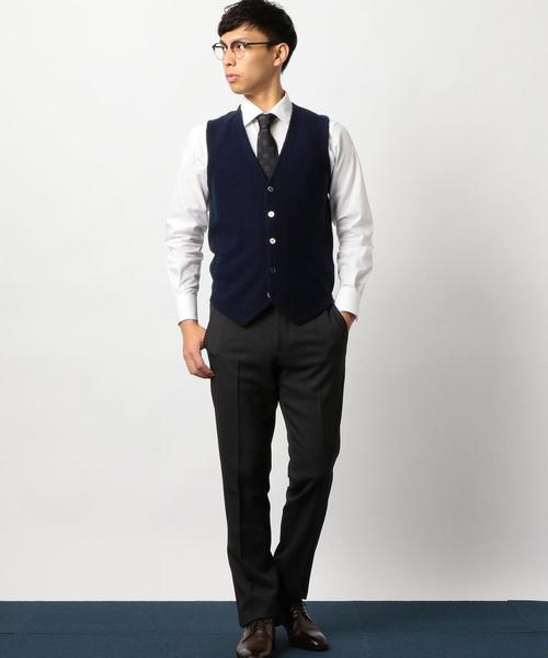 green label relaxing(グリーンレーベルリラクシング)の「カノコ コンビ ジレ / ベスト ◆(ベスト・メンズ・ブラウン/ネイビー/グレー・SMALL/LARGE/MEDIUM)」の7枚目の写真