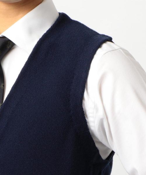 green label relaxing(グリーンレーベルリラクシング)の「カノコ コンビ ジレ / ベスト ◆(ベスト・メンズ・ブラウン/ネイビー/グレー・SMALL/LARGE/MEDIUM)」の9枚目の写真