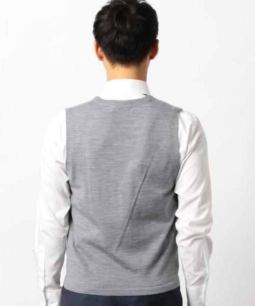 green label relaxing(グリーンレーベルリラクシング)の「カノコ コンビ ジレ / ベスト ◆(ベスト・メンズ・ブラウン/ネイビー/グレー・SMALL/LARGE/MEDIUM)」の12枚目の写真