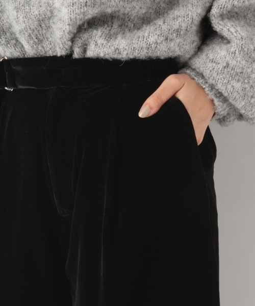 A part by(アパートバイ)の「Pベルベットワイドパンツ 775934 (その他パンツ・レディース・ブラック/ブラウン/マスタード・LARGE/MEDIUM)」の7枚目の写真