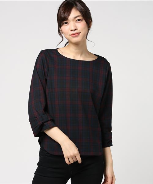 LBC(エルビーシー)の「チェックブラウス(シャツ/ブラウス・レディース・レッド/グリーン・LARGE/MEDIUM)」の13枚目の写真
