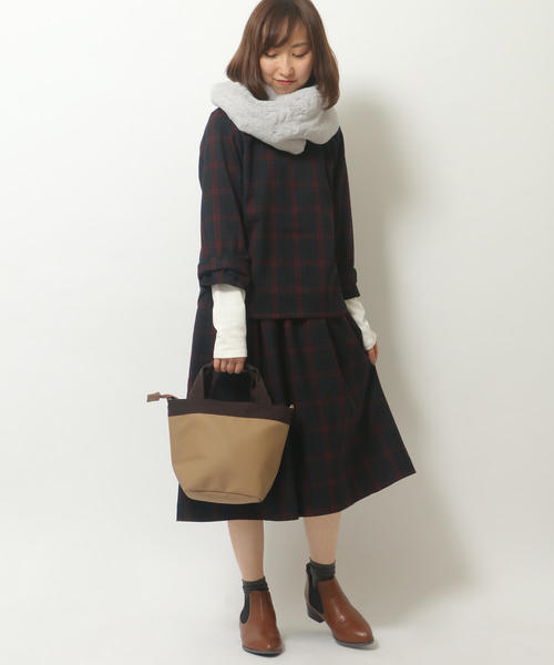 LBC(エルビーシー)の「チェックブラウス(シャツ/ブラウス・レディース・レッド/グリーン・LARGE/MEDIUM)」の12枚目の写真