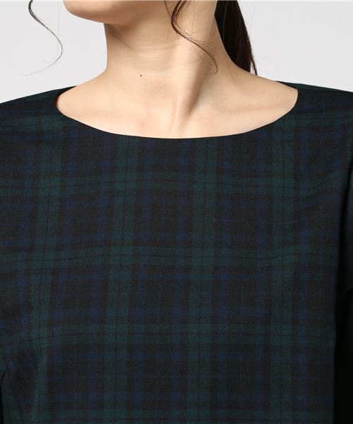 LBC(エルビーシー)の「チェックブラウス(シャツ/ブラウス・レディース・レッド/グリーン・LARGE/MEDIUM)」の5枚目の写真