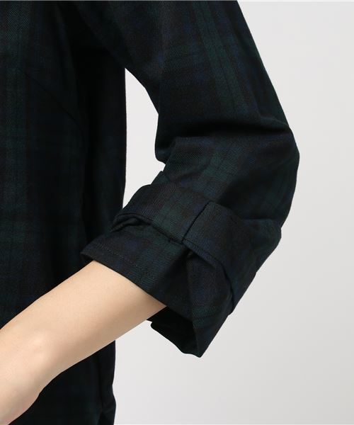 LBC(エルビーシー)の「チェックブラウス(シャツ/ブラウス・レディース・レッド/グリーン・LARGE/MEDIUM)」の9枚目の写真