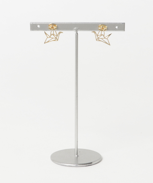 カヤ(カヤ)の「【カヤ】折り鶴ピアス(ピアス(両耳用)・レディース・シルバー/ゴールド・FREE)」の5枚目の写真