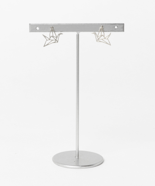 カヤ(カヤ)の「【カヤ】折り鶴ピアス(ピアス(両耳用)・レディース・シルバー/ゴールド・FREE)」の3枚目の写真