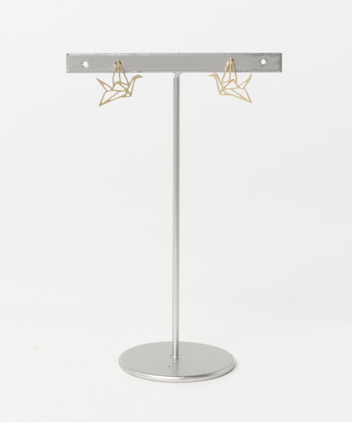 カヤ(カヤ)の「【カヤ】折り鶴ピアス(ピアス(両耳用)・レディース・シルバー/ゴールド・FREE)」の4枚目の写真