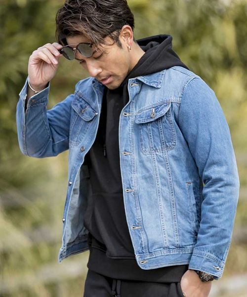 JILL BLAZE（ジルブレイズ）の「10オンスデニム／Gジャン（ブルゾン・メンズ・ブラック/ワンウォッシュ/インディゴブルー/ブルー系その他・M/L）」の3枚目の写真