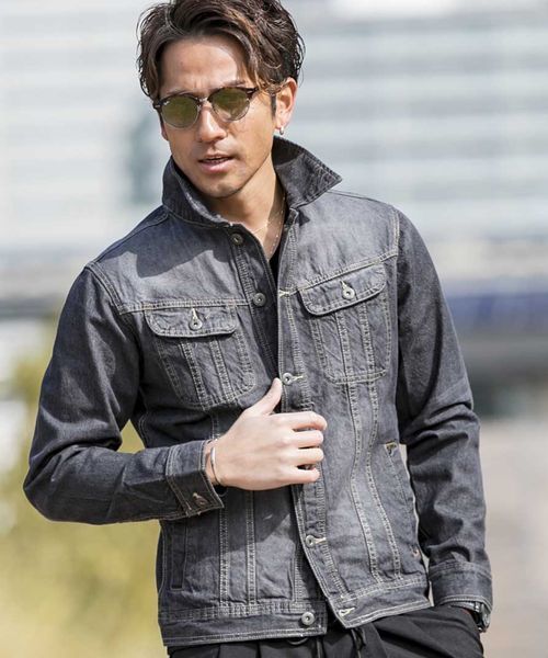 JILL BLAZE（ジルブレイズ）の「10オンスデニム／Gジャン（ブルゾン・メンズ・ブラック/ワンウォッシュ/インディゴブルー/ブルー系その他・M/L）」の18枚目の写真