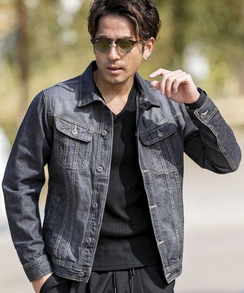 JILL BLAZE（ジルブレイズ）の「10オンスデニム／Gジャン（ブルゾン・メンズ・ブラック/ワンウォッシュ/インディゴブルー/ブルー系その他・M/L）」の17枚目の写真