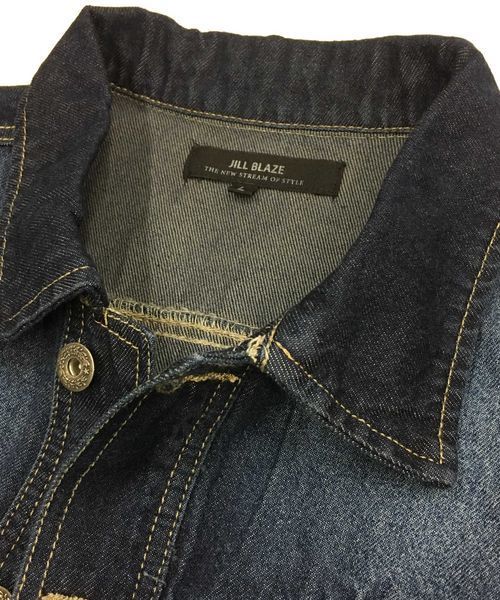 JILL BLAZE（ジルブレイズ）の「10オンスデニム／Gジャン（ブルゾン・メンズ・ブラック/ワンウォッシュ/インディゴブルー/ブルー系その他・M/L）」の12枚目の写真
