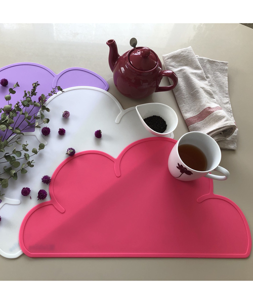 Jubilee(ジュビリー)の「クラウド シリコン ランチョンマット 【 2枚セット 】(ランチョンマット/テーブルウェア・レディース・ミント/ブラック/ホワイト/ライトグレー/ライトブルー/ローズ/ピンク/ラベンダー/チョコ/グレイッシュベージュ/ベビーピンク・FREE)」の11枚目の写真