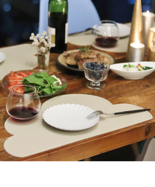 Jubilee(ジュビリー)の「クラウド シリコン ランチョンマット 【 2枚セット 】(ランチョンマット/テーブルウェア・レディース・ミント/ブラック/ホワイト/ライトグレー/ライトブルー/ローズ/ピンク/ラベンダー/チョコ/グレイッシュベージュ/ベビーピンク・FREE)」の6枚目の写真