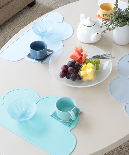 Jubilee(ジュビリー)の「クラウド シリコン ランチョンマット 【 2枚セット 】(ランチョンマット/テーブルウェア・レディース・ミント/ブラック/ホワイト/ライトグレー/ライトブルー/ローズ/ピンク/ラベンダー/チョコ/グレイッシュベージュ/ベビーピンク・FREE)」の15枚目の写真