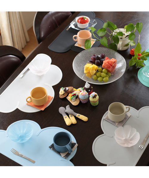 Jubilee(ジュビリー)の「クラウド シリコン ランチョンマット 【 2枚セット 】(ランチョンマット/テーブルウェア・レディース・ミント/ブラック/ホワイト/ライトグレー/ライトブルー/ローズ/ピンク/ラベンダー/チョコ/グレイッシュベージュ/ベビーピンク・FREE)」の13枚目の写真