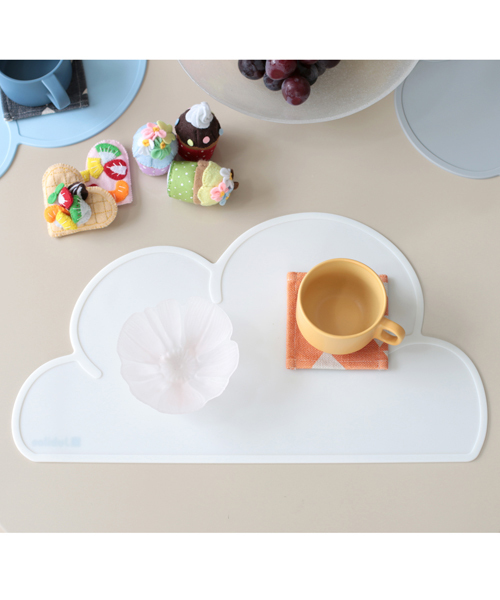 Jubilee(ジュビリー)の「クラウド シリコン ランチョンマット 【 2枚セット 】(ランチョンマット/テーブルウェア・レディース・ミント/ブラック/ホワイト/ライトグレー/ライトブルー/ローズ/ピンク/ラベンダー/チョコ/グレイッシュベージュ/ベビーピンク・FREE)」の16枚目の写真